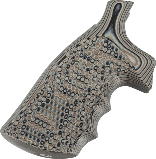 Hogue S&W N Frame Square Butt Grip Finger Grooves Piranha G10 - G-Mascus Flat Dark Earth - Hogue