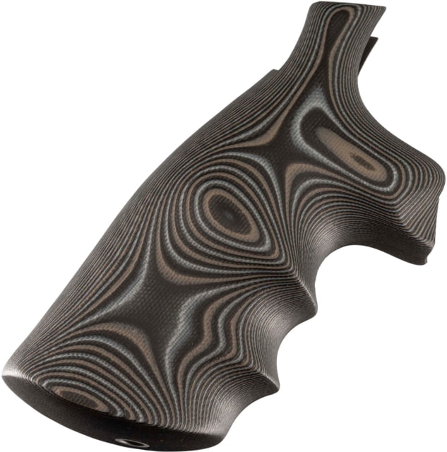 Hogue S&W N Frame Square Butt Grip Finger Grooves Smooth G10 - G-Mascus Black/Grey - Hogue