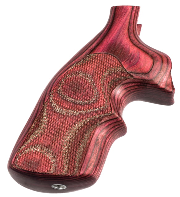Hogue Security Six Rose Laminate Top Finger Groove Checkered - Hogue