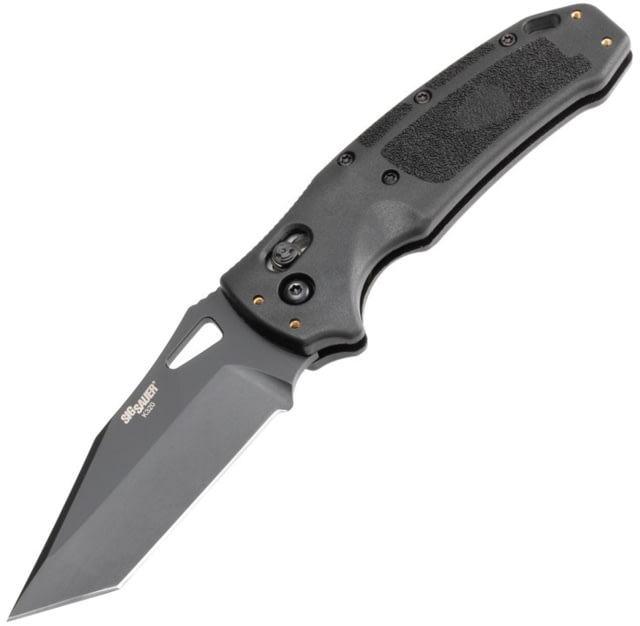 Hogue SIG K320 Nitron Manual Folding Knife w/ABLE Lock 3.5in CPM S30V Stainless Steel Tanto Blade Black Polymer Handle