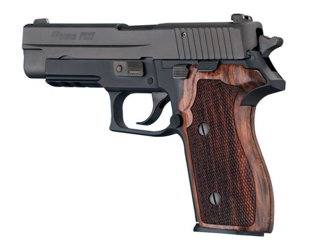 Hogue Sig P227 DA/SA Rosewood Checkered - Hogue
