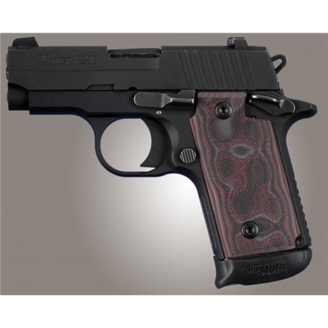 Hogue Sig P238 Grips G-10 G-Mascus Red Lava 82100 - Hogue