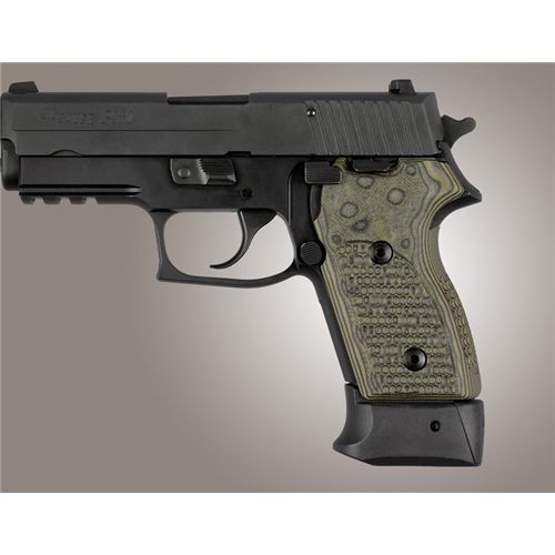 Hogue Sig P245 P220C Grip Pirahna G10 Gmascus Green 109675 - Hogue