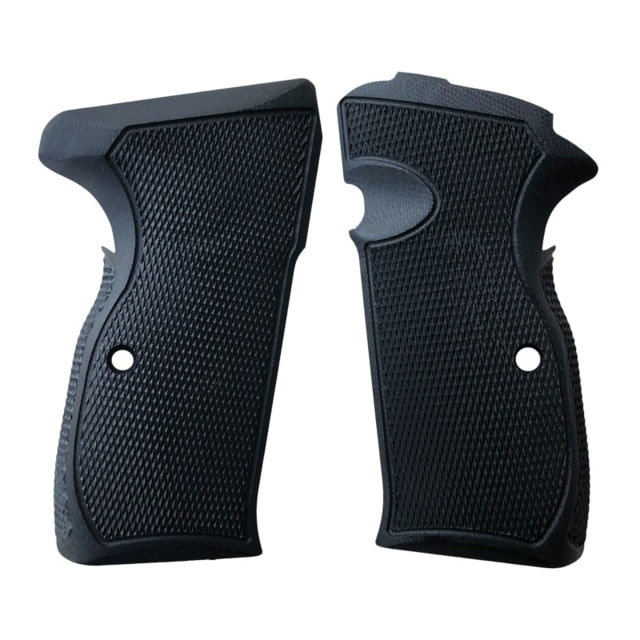 Hogue Sig Sauer P210 American Model Non-Ambi Grip Alum and Steel Frame Checkered G10 Solid Black