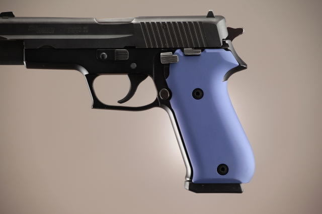 Hogue SIG Sauer P220 American Aluminum - Matte Blue Anodized - Hogue