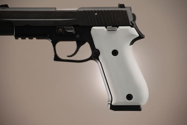 Hogue SIG Sauer P220 DAK American Aluminum - Matte Clear Anodized - Hogue