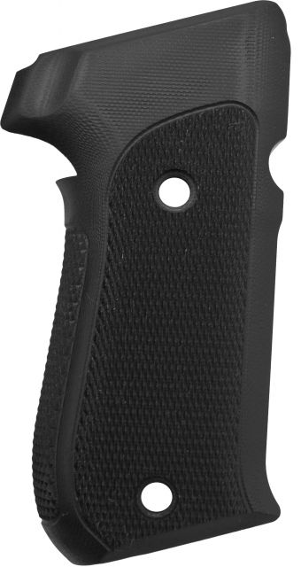 Hogue SIG Sauer P220 American Checkered G-10 - Solid Black - Hogue