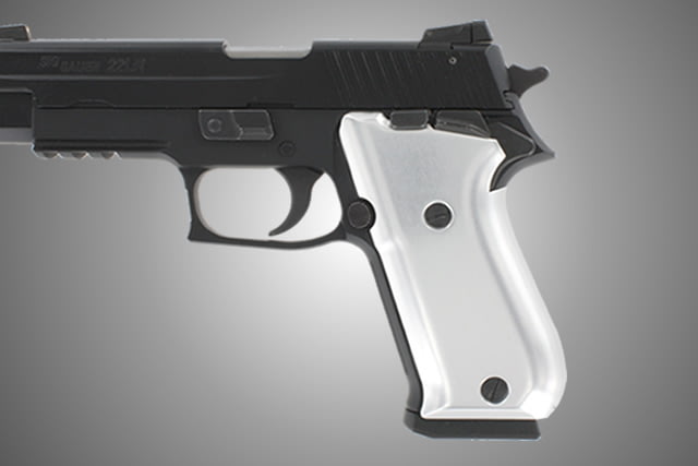 Hogue SIG Sauer P220 SAO American Aluminum - Brushed Gloss Clear Anodized - Hogue