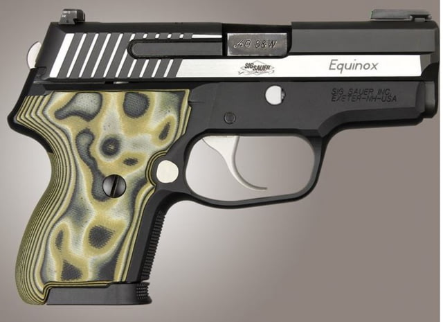 Hogue SIG Sauer P224 DAK G10 G-Mascus Green Screws And Bushings Included Green - Hogue