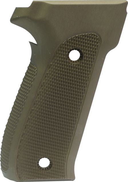 Hogue SIG Sauer P226 Checkered Aluminum - Matte Green Anodized - Hogue
