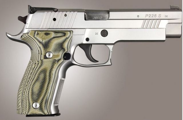 Hogue SIG Sauer P226 DA/SA Allround Checkered G10 G-Mascus Green Green - Hogue