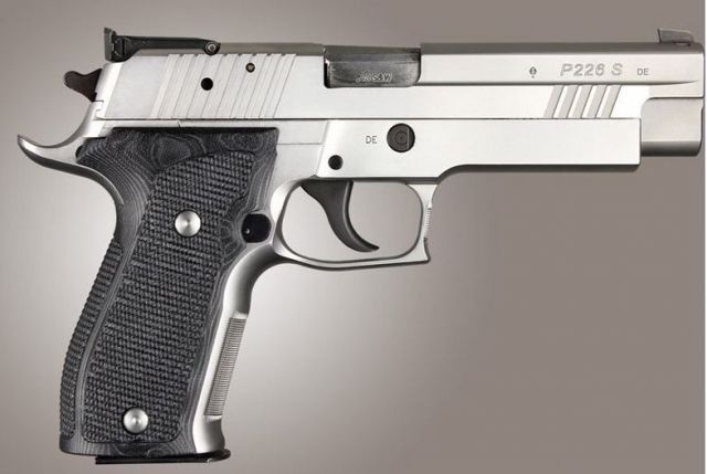 Hogue SIG Sauer P226 DA/SA Allround Piranha Grip G10 G-Mascus Black Black - Hogue