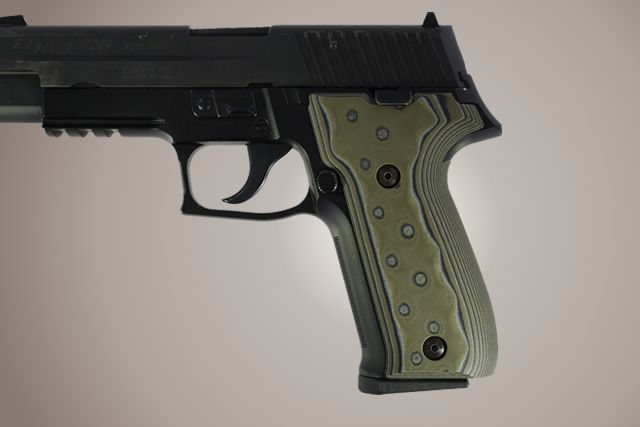 Hogue SIG Sauer P226 DAK G-10 - G-Mascus OD Green Camo - Hogue