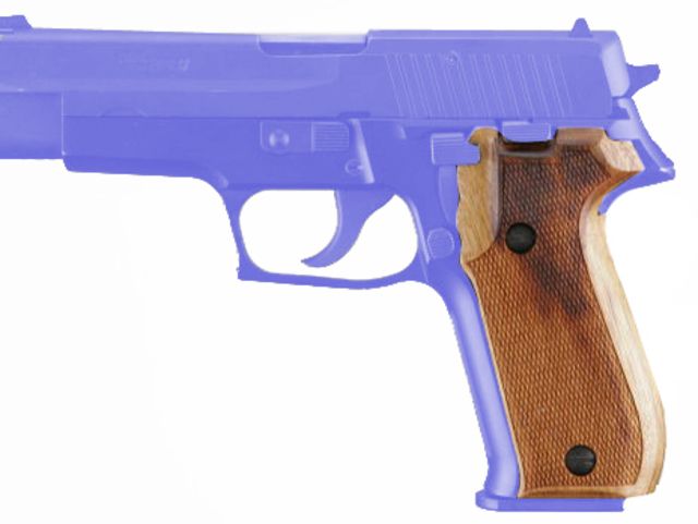 Hogue Goncalo Checkered Firearm Grip - SIG Sauer P226 - Hogue