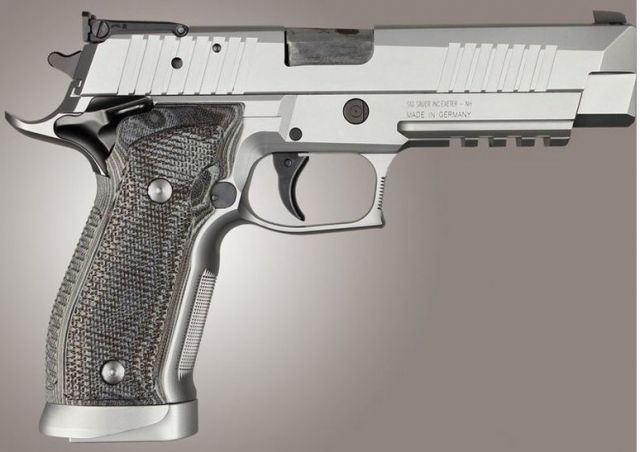 Hogue SIG Sauer P226 SAO X5 X6 Piranha Grip G10 G-Mascus Black/Gray Black/Grey - Hogue