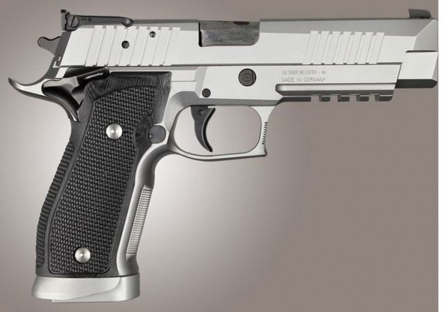 Hogue SIG Sauer P226 SAO X5 X6 Piranha Grip G10 Solid Black Black - Hogue