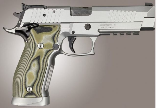 Hogue SIG Sauer P226 SAO X5 X6 Smooth G10 G-Mascus Green Green