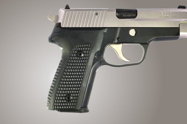 EDEMO Hogue SIG Sauer P228 P229 Piranha Grip G-10 - Solid Black  EDEMO1 - Hogue