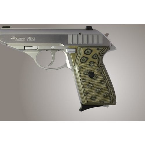 Hogue SIG Sauer P230 P232 Checkered G-10 - G-Mascus OD Green Camo - Hogue