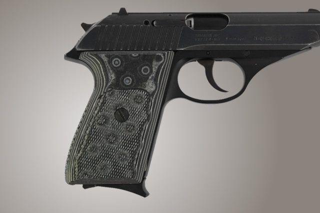 Hogue SIG Sauer P230 P232 Checkered G-10 - G-Mascus Black/Gray - Hogue
