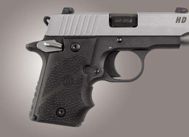 Hogue SIG Sauer P238 Ambi Safety Rubber Grip with Finger Grooves