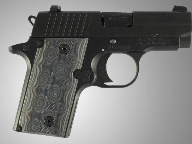 Hogue SIG Sauer P238 G-10 - G-Mascus Black/Gray - Hogue