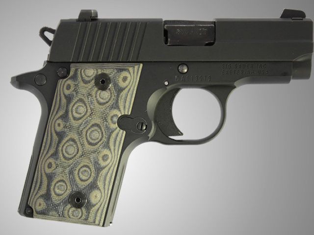 Hogue SIG Sauer P238 G-10 - G-Mascus Green - Hogue
