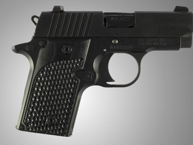 Hogue SIG Sauer P238 Piranha Grip G-10 - Solid Black - Hogue