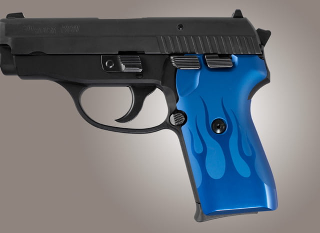 Hogue SIG Sauer P239 Flames Aluminum - Blue Anodized - Hogue