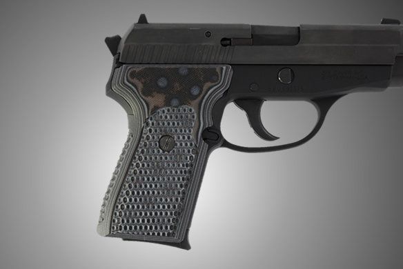 Hogue SIG Sauer P239 Piranha Grip G-10 - G-Mascus Black/Gray - Hogue