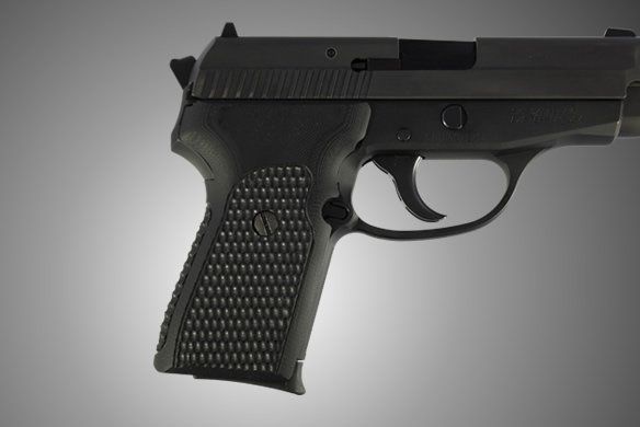 Hogue SIG Sauer P239 Piranha Grip G-10 - Solid Black - Hogue