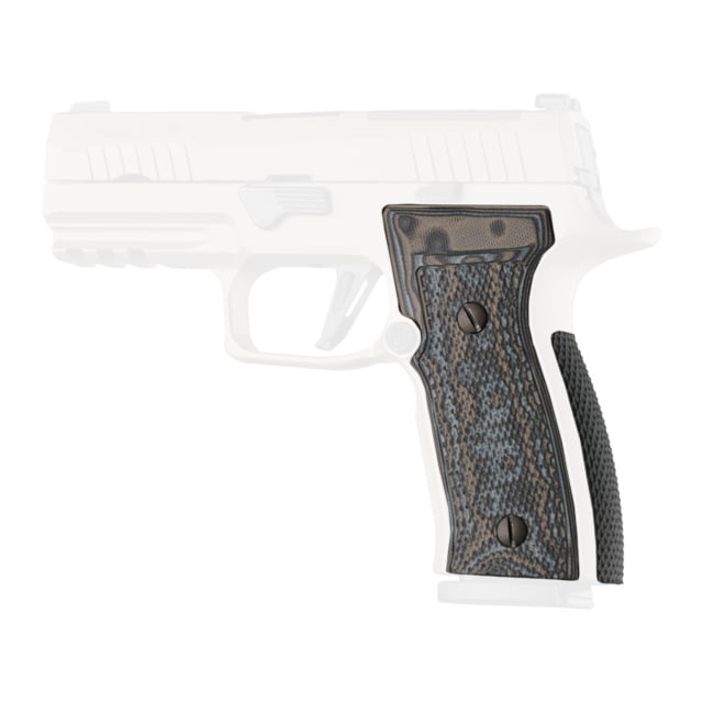 Hogue Sig Sauer P320 AXG Flat Panels Inverse Checkered G10 GMascus Black/Grey