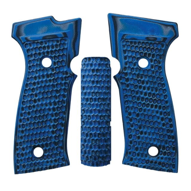 Hogue Sig Sauer P320 AXG Flat Panels Piranha G10 GMascus Blue Lava - Hogue