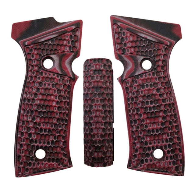 Hogue Sig Sauer P320 AXG Palmswell Panels Piranha G10 GMascus Red Lava - Hogue