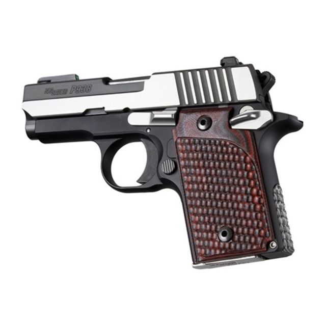 Hogue Sig Sauer P938 Ambi Grip Red - Hogue