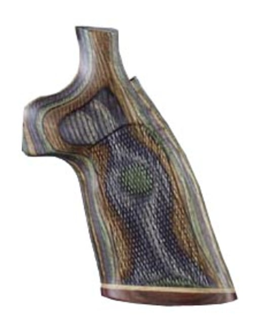 Hogue SP101 Lamo Camo No Finger Groove Stripe Cap Checkered - Hogue