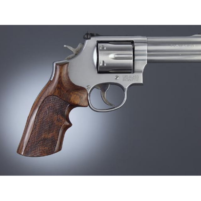 Hogue Taurus 85 Coco Bolo Top Finger Groove Checkered - Hogue