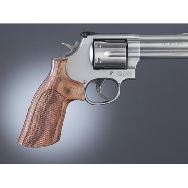 Hogue Taurus 85 Kingwood No Finger Groove Checkered - Hogue