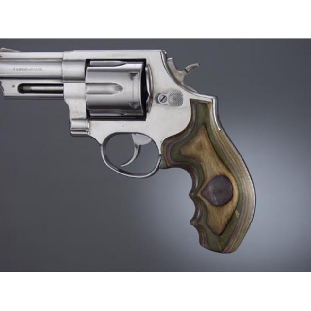 Hogue Taurus Med. & Lg. Rd. Butt LamoCamo No Finger Groove Stripe/Cap Checkered - Hogue