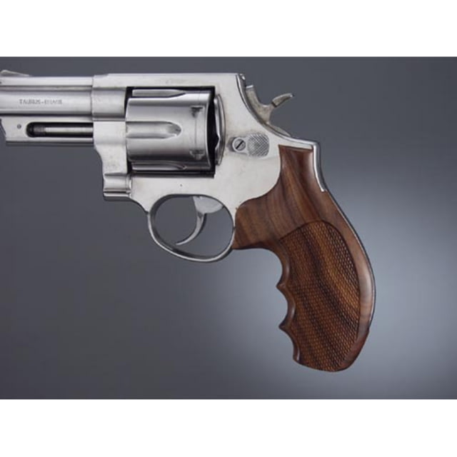 Hogue Taurus Med. & Lg. Rd. Butt PauFerro Checkered - Hogue