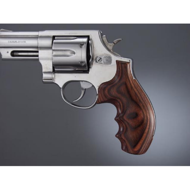 Hogue Taurus Med. & Lg. Rd. Butt Rose Lam Top Finger Groove Stripe/Cap - Hogue