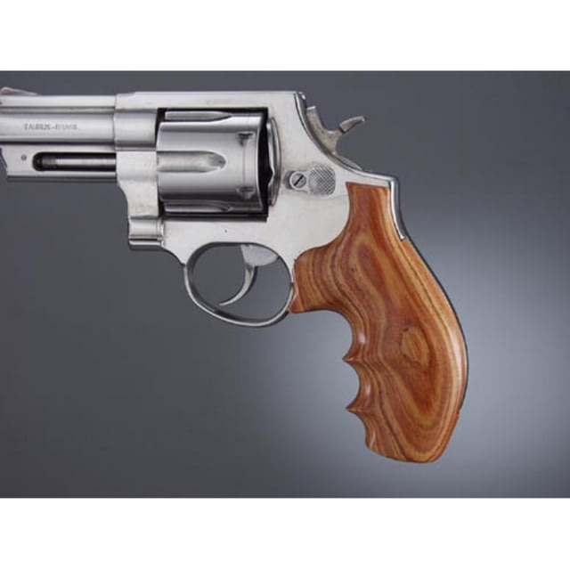 Hogue Taurus Med. & Lg. Rd.Butt Tulipwood Checkered - Hogue