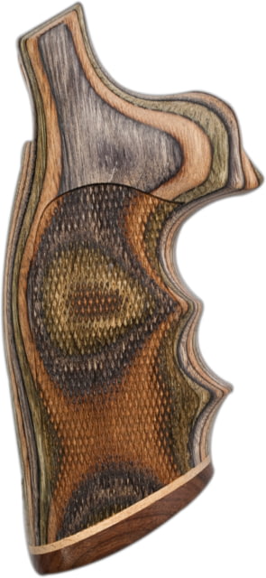 Hogue LamoCamo Stripe/Cap Grip Checkered - Taurus Med. & Lg. Sq. Butt - Hogue