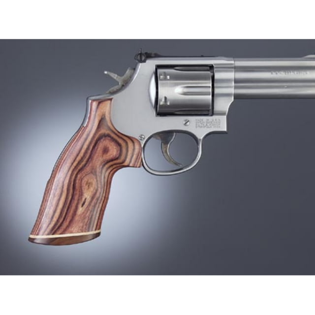 Hogue Taurus Med. & Lg. Sq. Butt Kingwood No Finger Grooves Stripe/Cap - Hogue