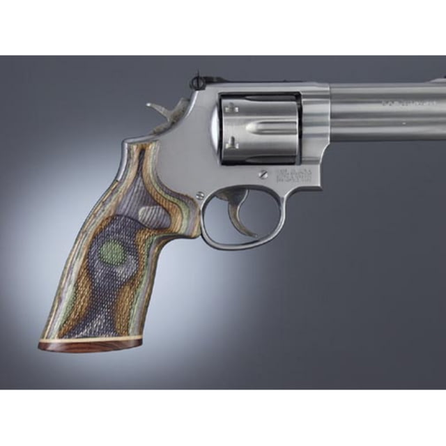 Hogue Taurus Med. & Lg. Sq. Butt LamoCamo No Finger Groove Stripe/Cap Checkered - Hogue
