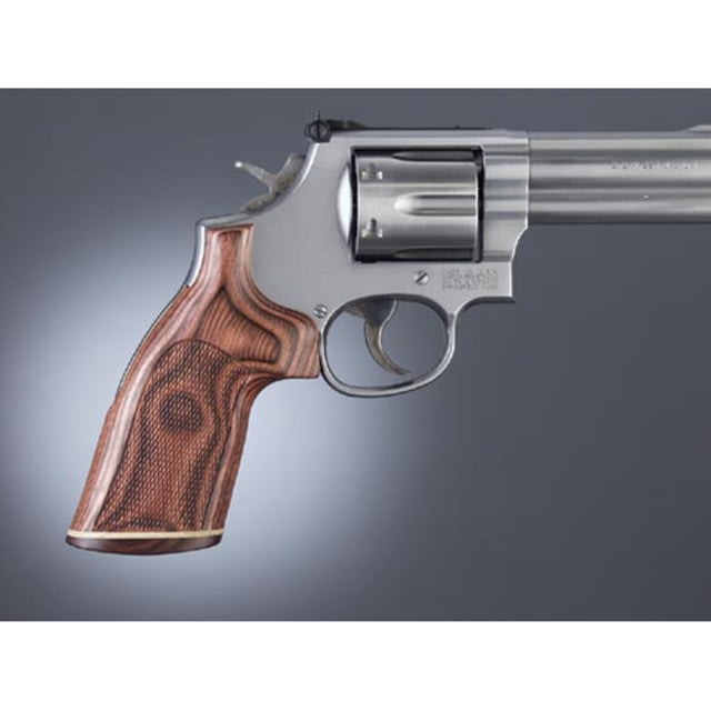 Hogue Taurus Med. & Lg. Sq. Butt Rose Lam No Finger Groove Stripe/Cap Checkered - Hogue
