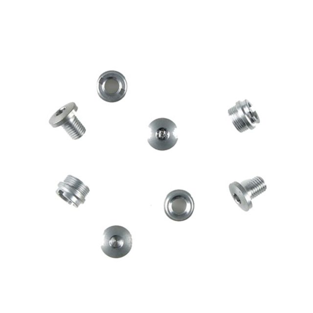 Hogue Thin Grip Govt. and Officers Model Hex Head Screws 4 and Bushings 4 Stainless Finish Stainless - Hogue