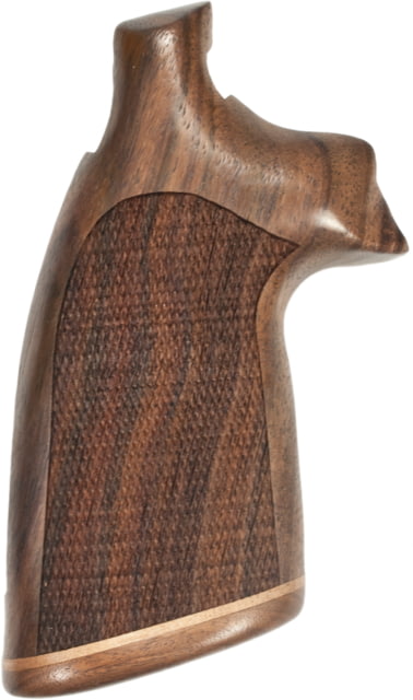 Hogue Trooper MK III Rosewood Gun Grip No Finger Groove Stripe/Cap Checkered - Hogue