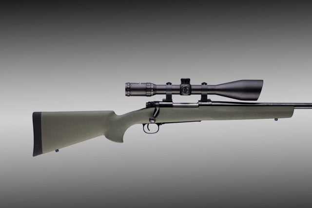 USED Hogue Win. M. 70 Short Action WSM w/Full Length Bed Block OD Green 0 EDEMO1 Used Condition Fair - Hogue