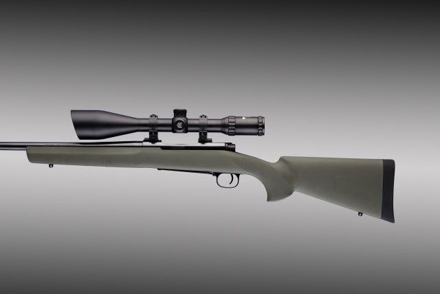 Hogue Winchester M. 70 Long Action Sporter barrel Pillarbed stock OD Green - Hogue